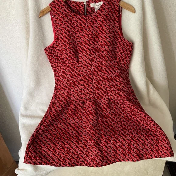 Sans Souci Dress Size Medium Burnt Orange and Black - Picture 4 of 8